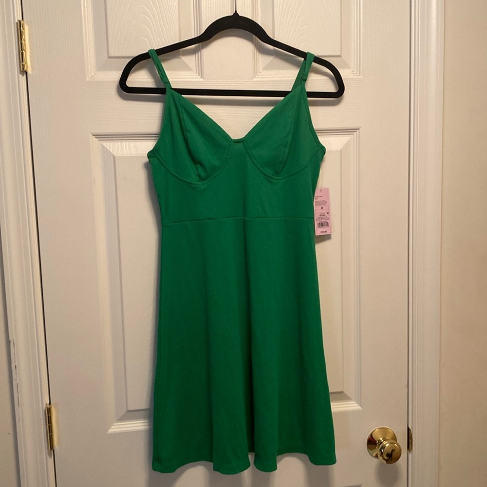 Brand New Wild Fable Green Spaghetti Strap Dress…size M - Picture 1 of 5